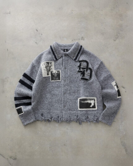Drop Dead Camp Crystal Lake Distressed Cardigan