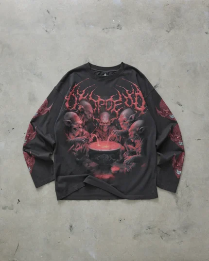 Drop Dead Chaos Brewing Washed Black Longsleeve