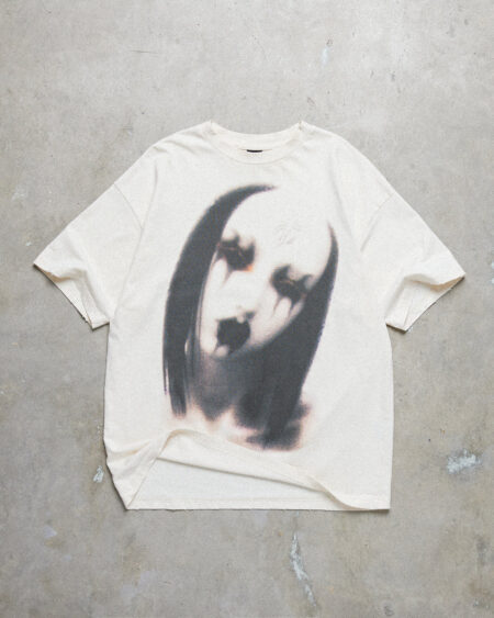 Drop Dead Flatline Washed Ecru T-shirt